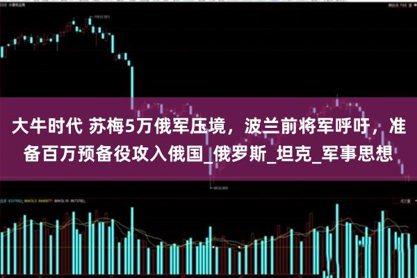 大牛时代 苏梅5万俄军压境，波兰前将军呼吁，准备百万预备役攻入俄国_俄罗斯_坦克_军事思想