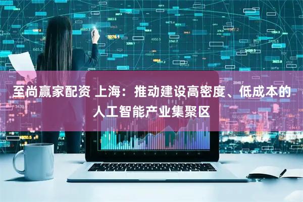 至尚赢家配资 上海：推动建设高密度、低成本的人工智能产业集聚区