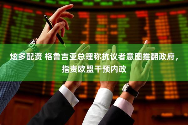 炫多配资 格鲁吉亚总理称抗议者意图推翻政府，指责欧盟干预内政